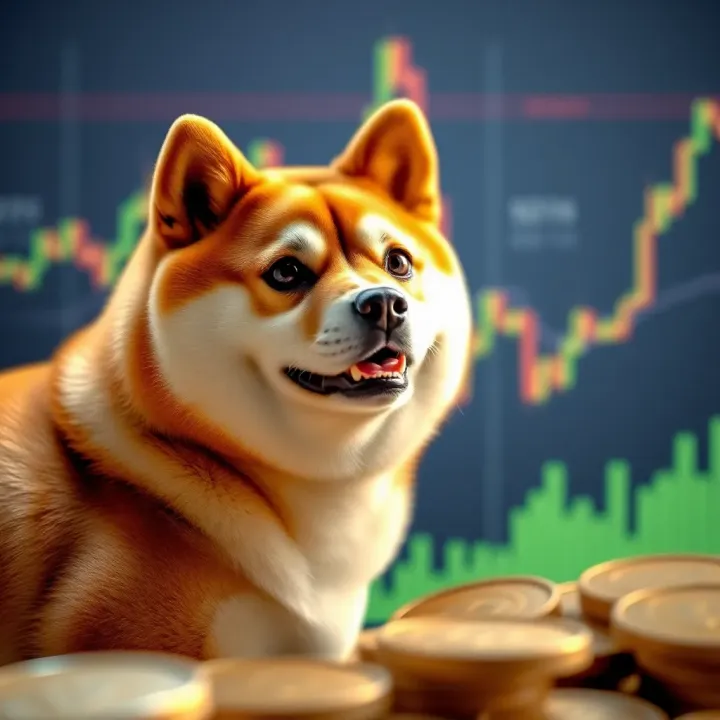 Graph depicting Shiba Inu coin price trends and market fluctuations over time