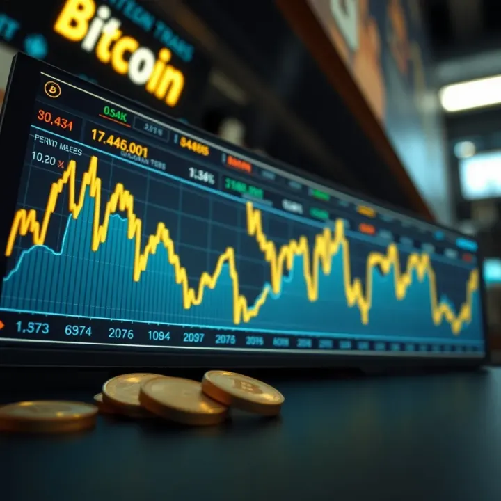 Bitcoin Price Trends Driven by Market News Graph showing Bitcoin price fluctuations influenced by market news