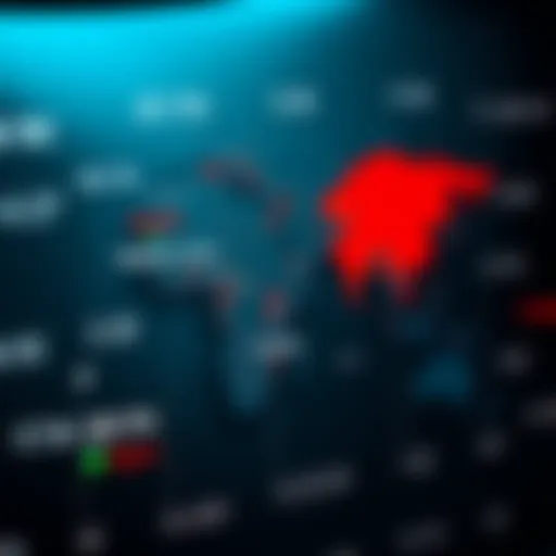 World map highlighting Nigeria and major Asian financial hubs illustrating trading session overlap