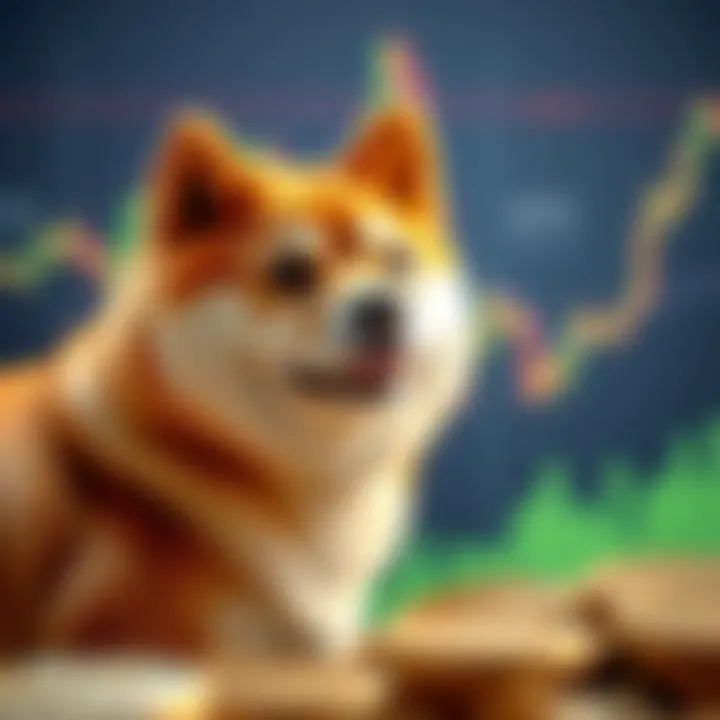Graph depicting Shiba Inu coin price trends and market fluctuations over time