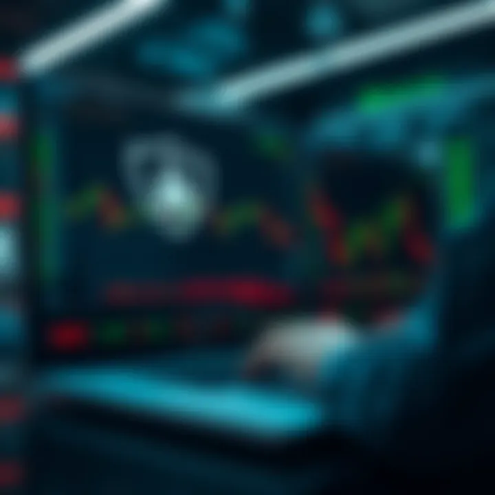 Illustration of secure online trading environment emphasizing account protection and regulatory compliance