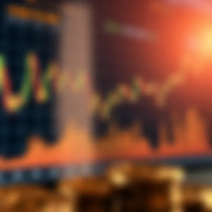 Graph showing Bitcoin price fluctuations influenced by market trends and trading volumes