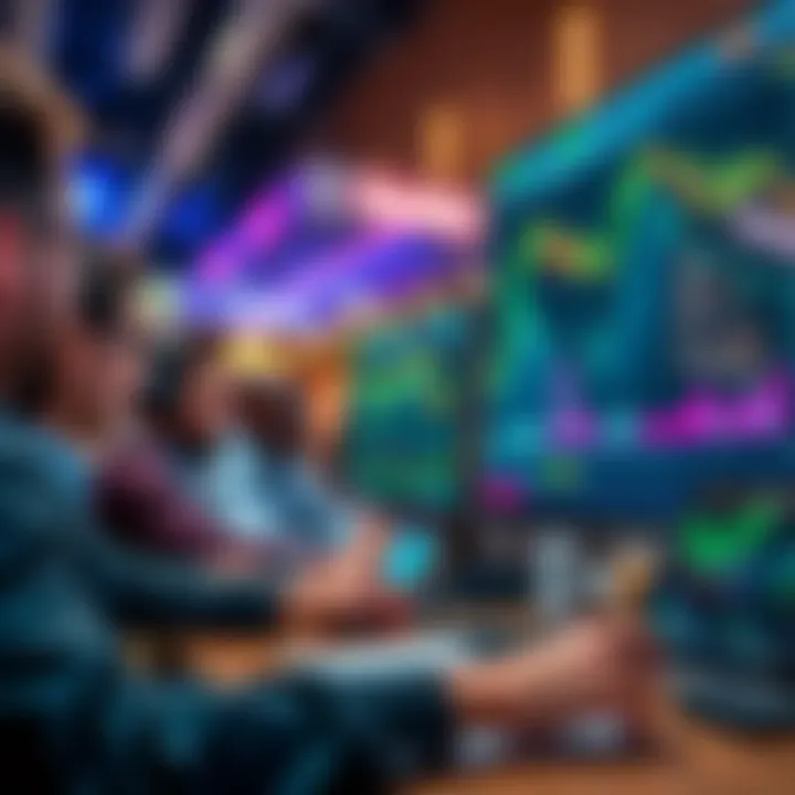 Community interface on TradingView with traders sharing market insights and collaborating through social features