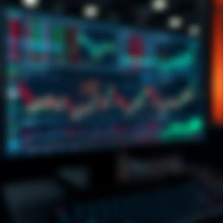 Interactive TradingView platform displaying dynamic financial charts and technical indicators for market analysis