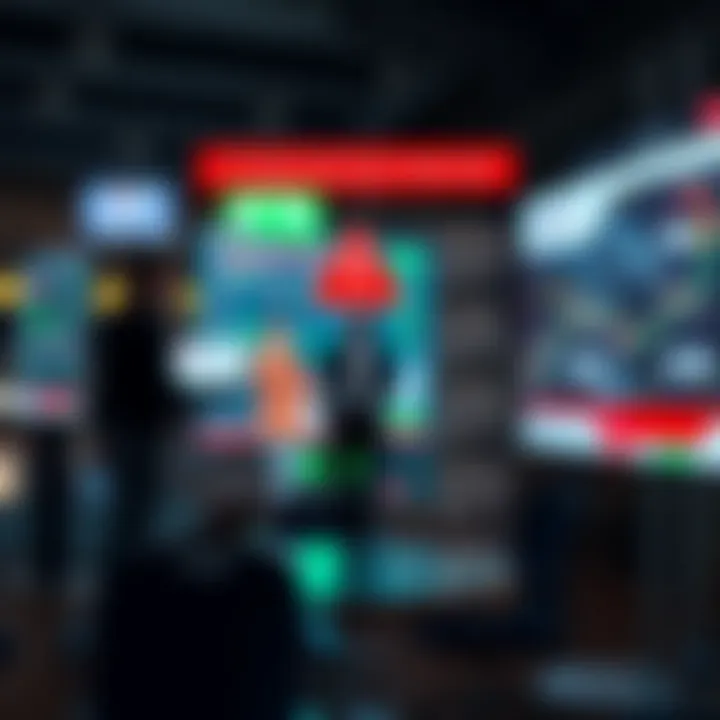 Visual representation of trading risks and safety measures in digital trading platforms