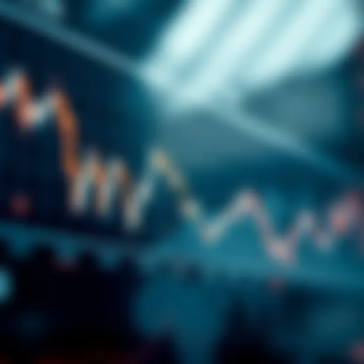 Graph showing fluctuations of US dollar exchange rate with economic indicators
