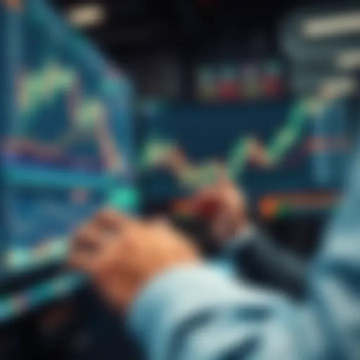 Risk Management and Strategy in Forex Trading Success Financial charts and trading screens illustrating risk management and strategic trading decisions