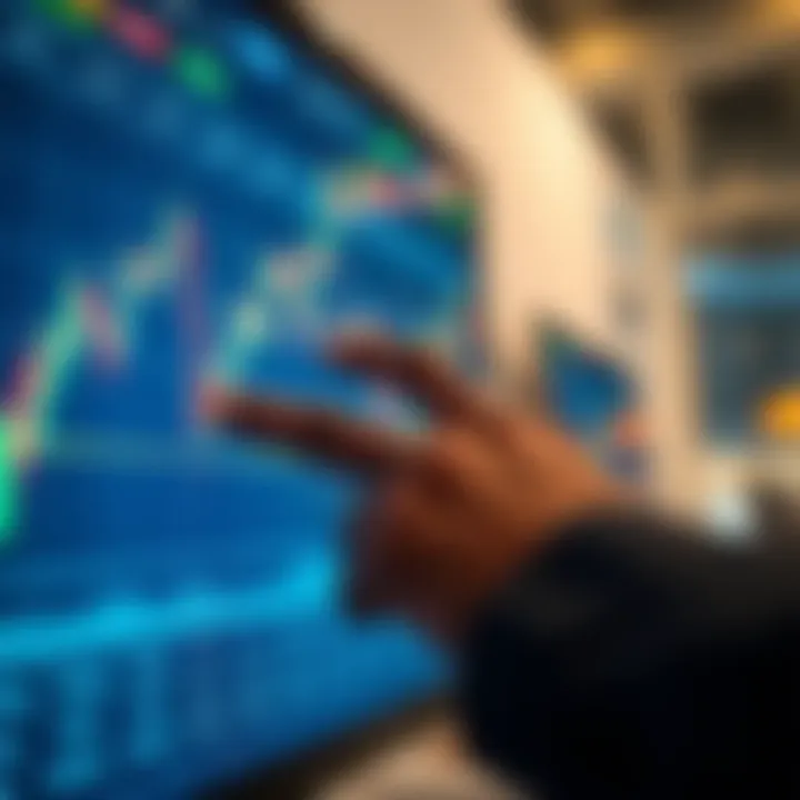 Risk Control Features on Forex Trading Platform User interacting with trading platform displaying risk control features