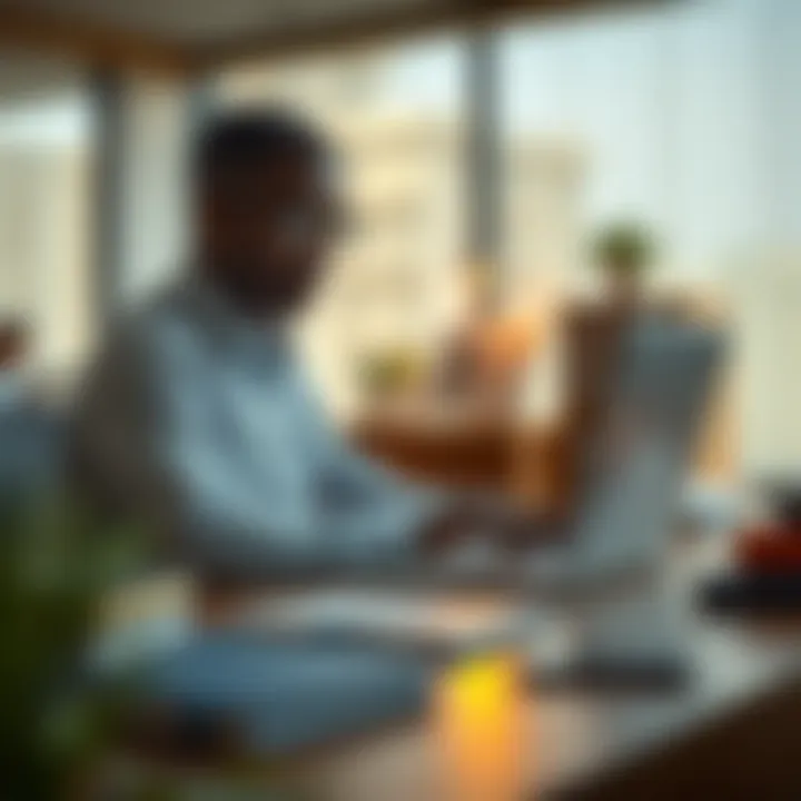 Exploring Online Earning Opportunities for Students Student using a laptop at a desk with books and a smartphone nearby, representing online earning opportunities