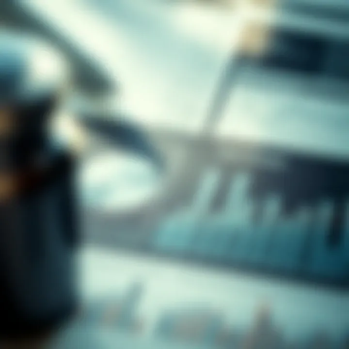 Close-up of financial charts and graphs representing investment strategies