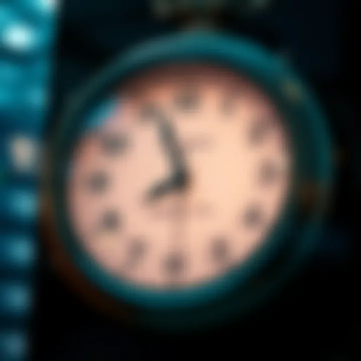 Clock displaying London trading hours adapted to Nigerian time