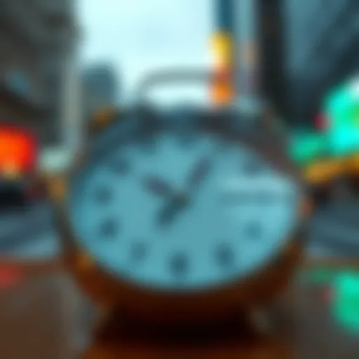 Clock displaying the time difference between New York and Nigeria for trading sessions