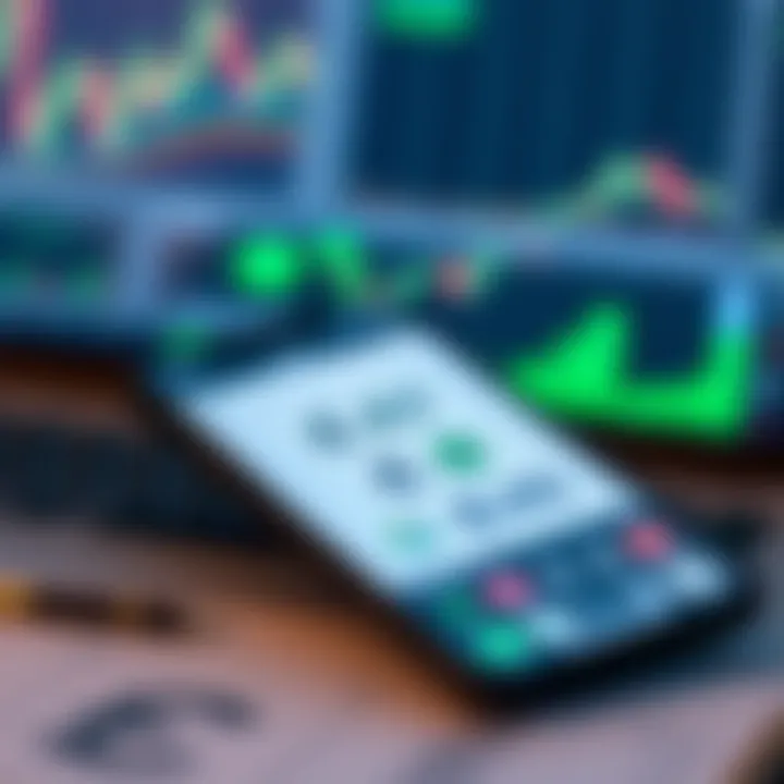 Financial Charts Featuring Nigerian Naira on Deriv App Illustration of a mobile device displaying financial charts with Nigerian currency symbols