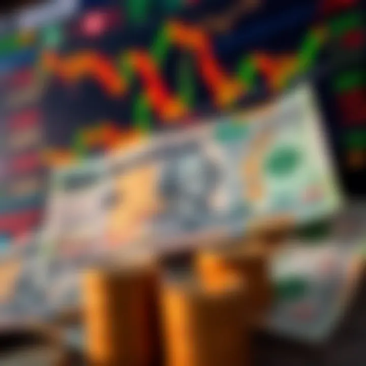 Nigerian Forex Market Analysis Featuring Local Currency and Trading Indicators Illustration of Nigerian naira with forex charts and market indicators