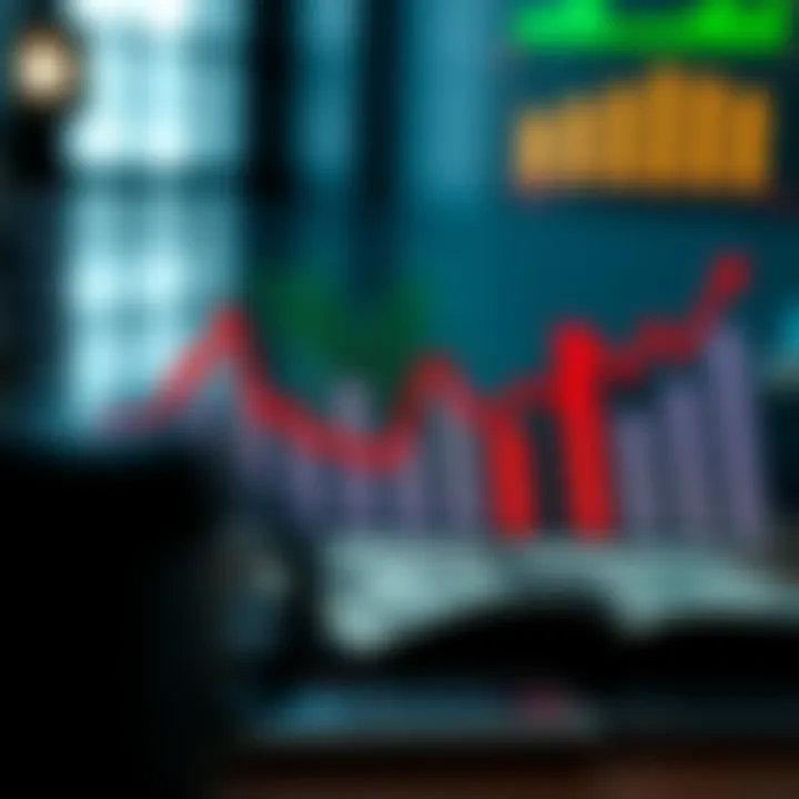 Graph showing fluctuations in the dollar to naira exchange rate over time with economic indicators