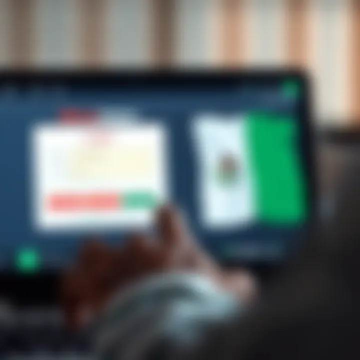 User entering credentials on RoboForex login screen with Nigerian flag symbol