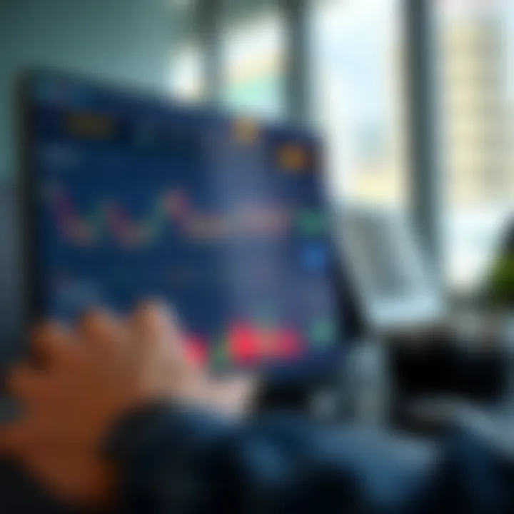 Dashboard displaying digital trading data and financial graphs on SmartTrader platform