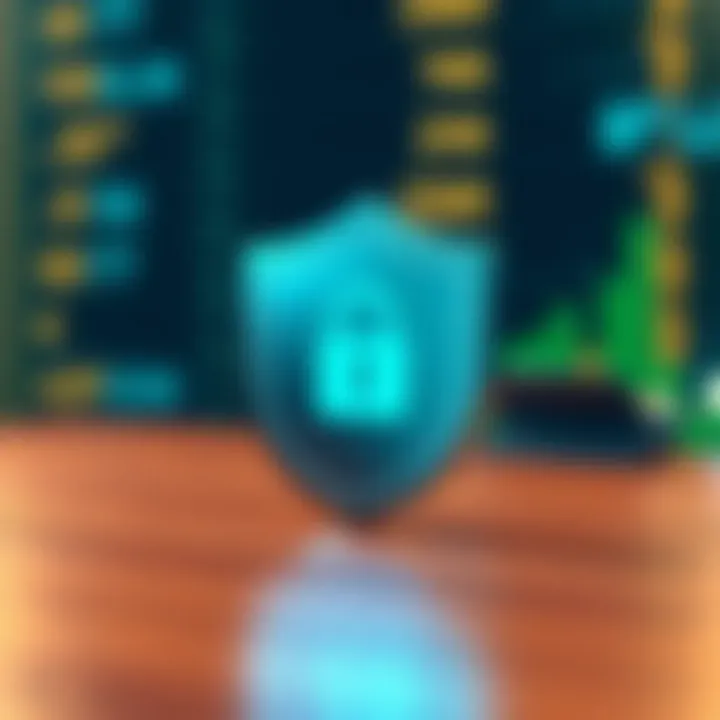 Security shield symbolizing robust protection measures on SmartTrader platform
