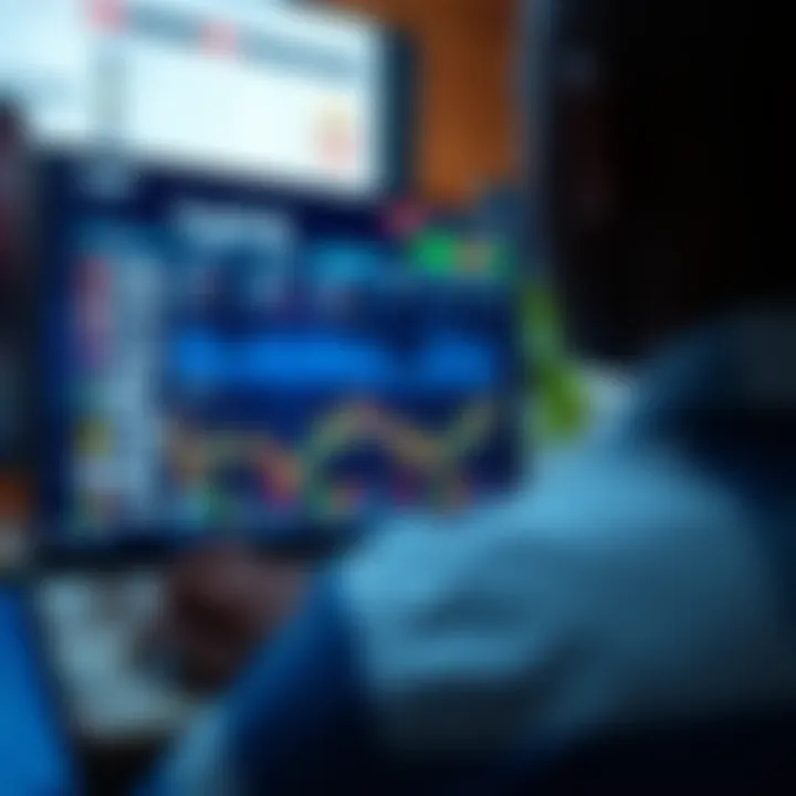 Trusted Forex Brokers for Nigerian Traders on a Small Budget Illustration of a digital interface displaying forex broker options for Nigerian traders