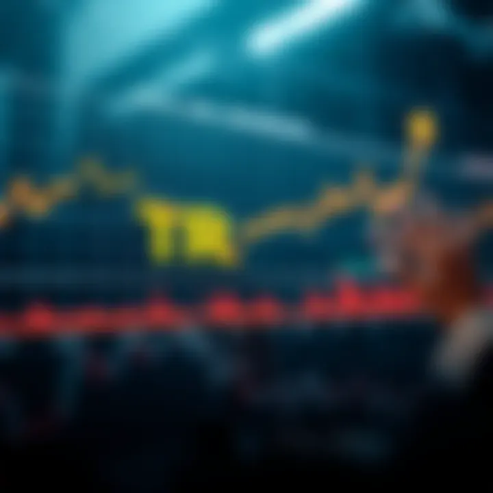 Graph depicting market trends and expert projections for TRX future value