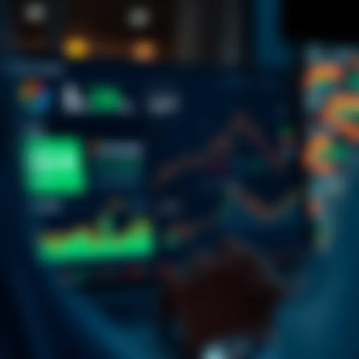 Dashboard displaying investment portfolio performance and market trends on dbInvesting platform