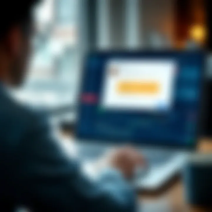 Live Chat Assistance on Deriv Trading Platform Trader accessing Deriv platform on laptop with live chat support window open