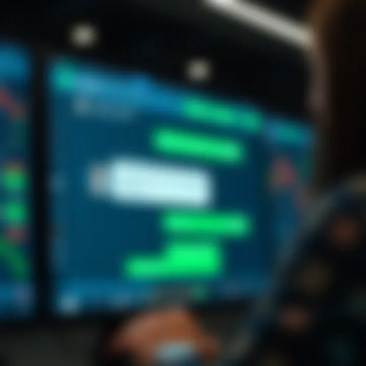 Live Chat Support Interaction on Trading Platform Live chat interface showing real-time support conversation on a trading platform