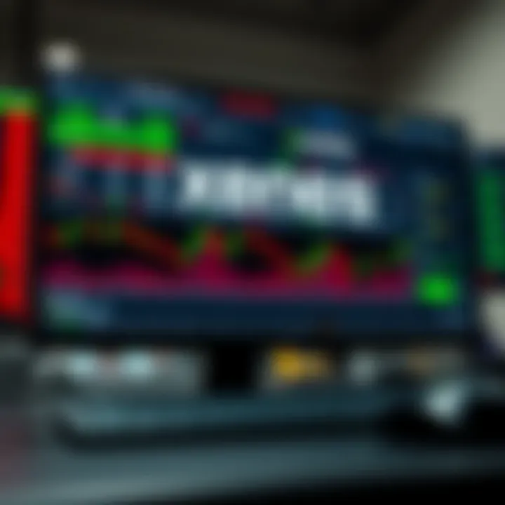 User interface of Exness Terminal displaying real-time market charts and trading tools