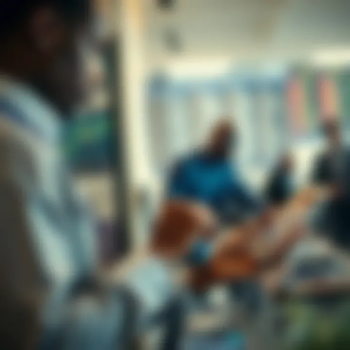 Choosing a Trusted Forex Broker for Demo Trading in Nigeria Illustration showing a Nigerian trader selecting a reputable forex broker on a digital device