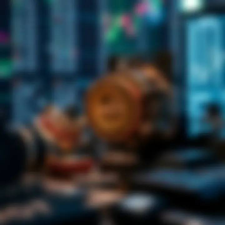 Diagram showing components and flow of synthetic trading strategies in financial markets