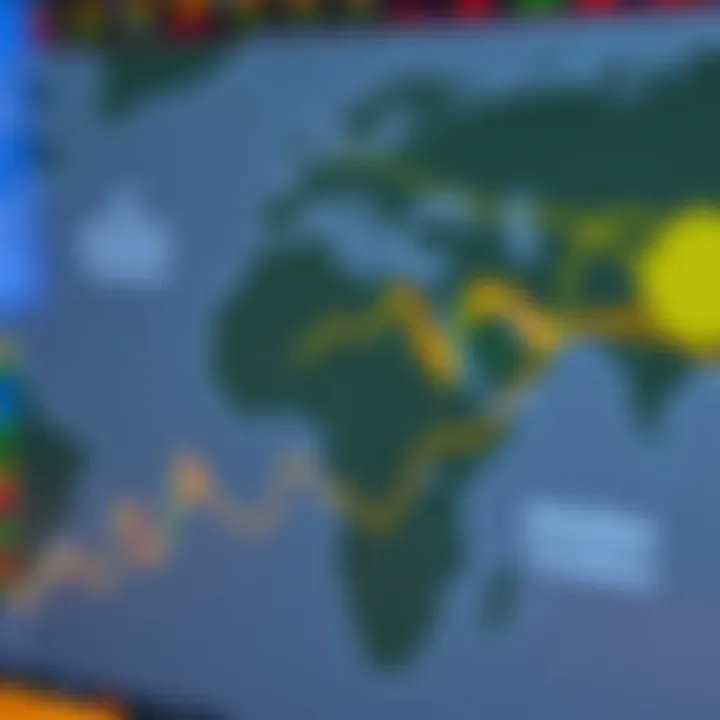 World map highlighting US and Nigeria to show forex trading session overlap