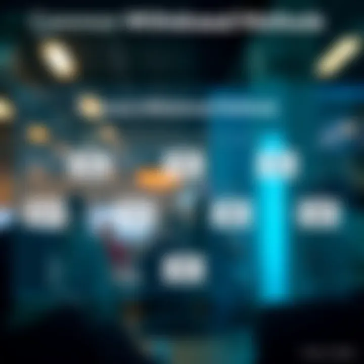 Flowchart illustrating different withdrawal methods including bank transfer and digital wallets