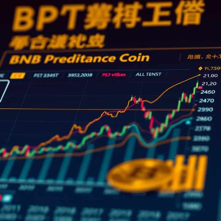 Chart illustrating expert forecasts and risk factors for Binance Coin value