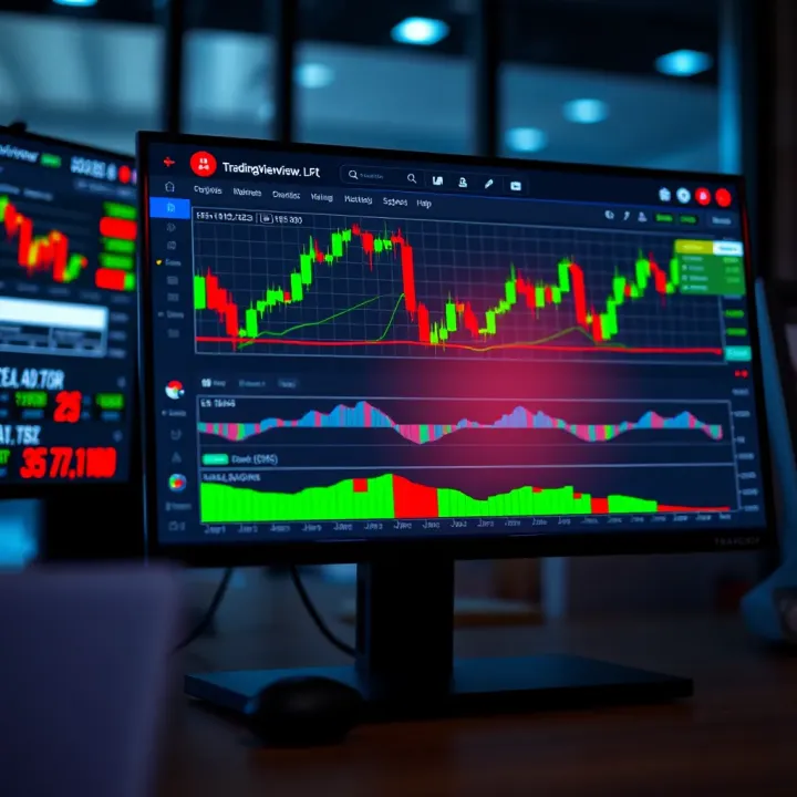 TradingView interface showcasing interactive charts and technical indicators for market analysis
