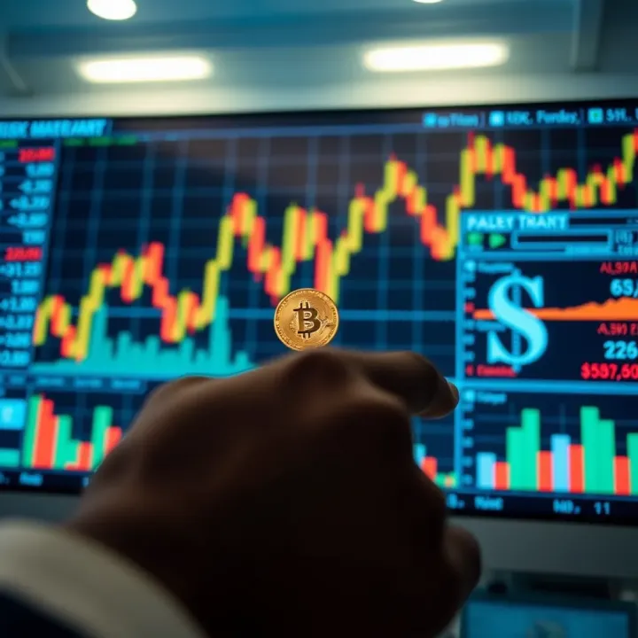 Visual representation of risk management strategies involving charts and currency exchange symbols for Nigerian traders