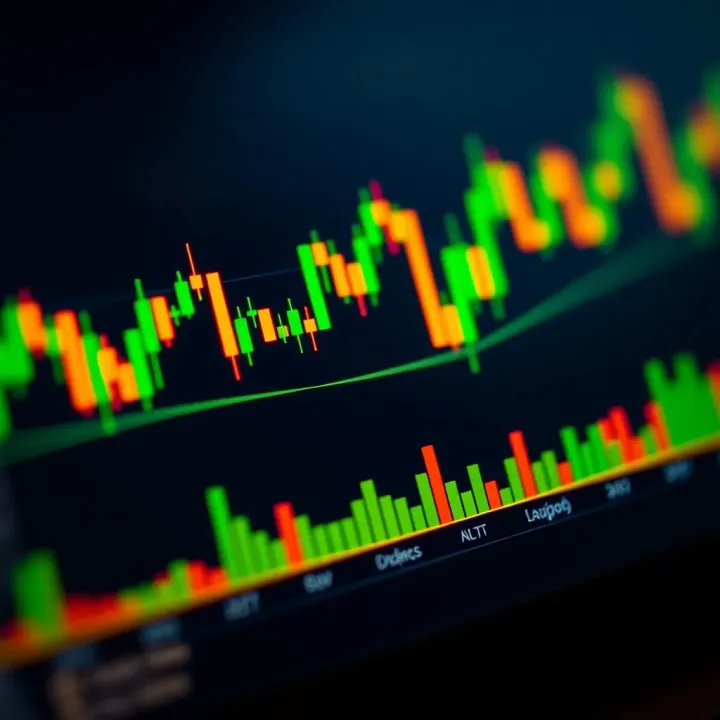 Graph showing forex trading trends with Nigerian currency symbols