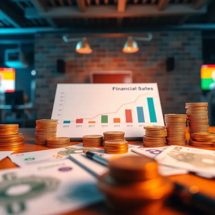 Financial Growth Strategies for Nigerian Market Traders Visual representation of financial growth with charts and currency symbols relating to Nigerian market funding