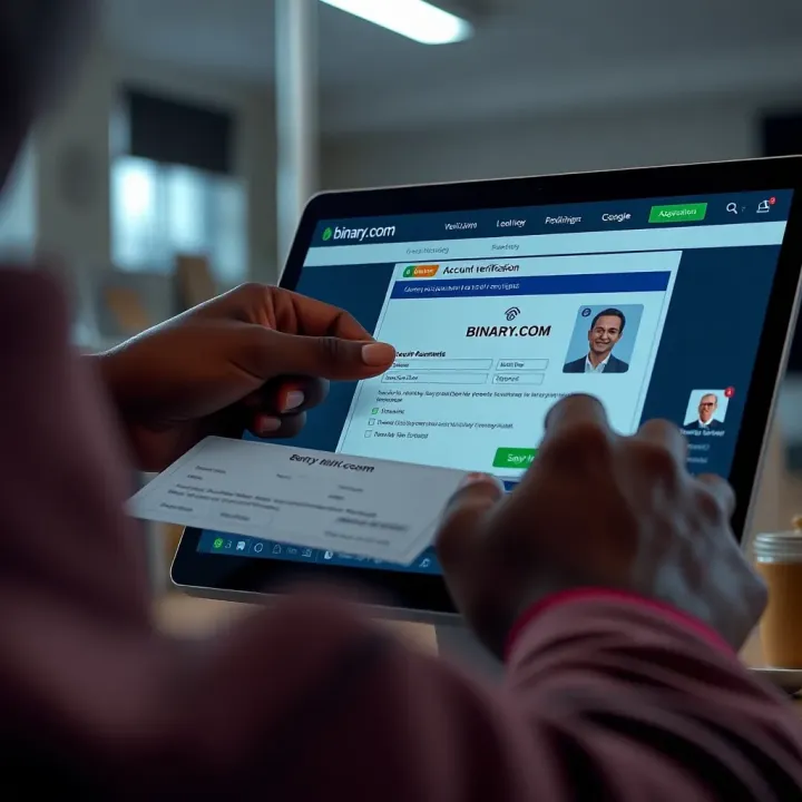 Account Verification Process on Binary.com for Nigerian Users Verification documents being uploaded on Binary.com for account confirmation