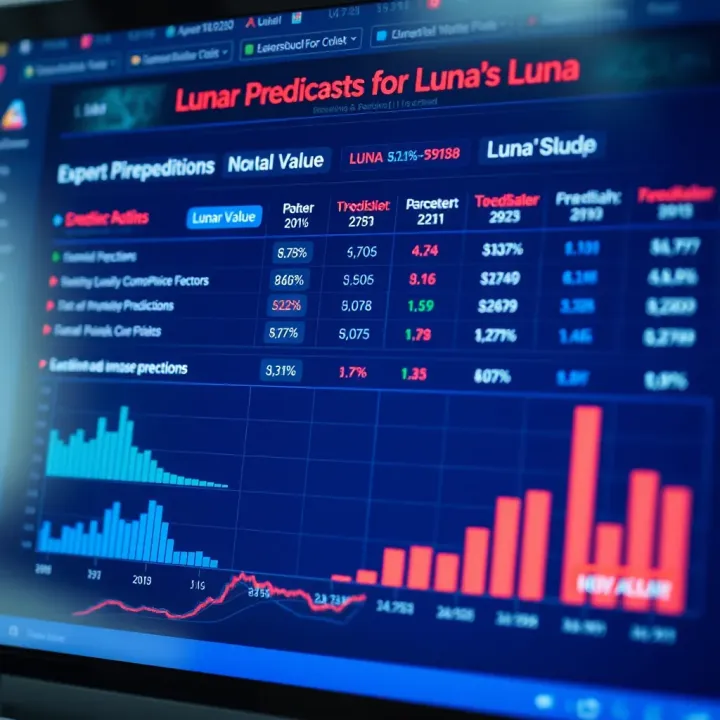 Comparison of Expert Forecasts and Influencing Factors on Luna's Value Comparison chart illustrating different expert predictions and factors influencing Luna's value
