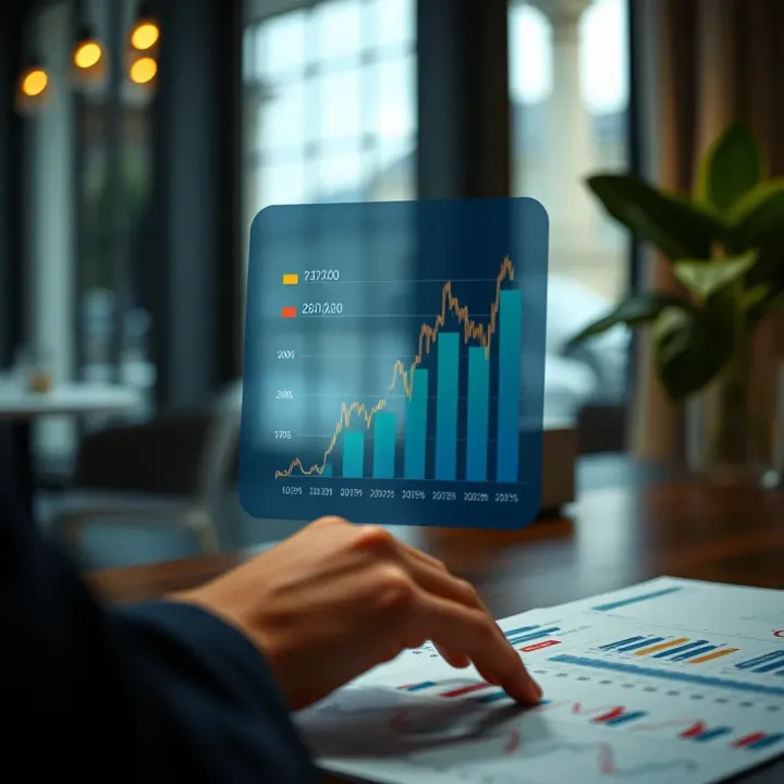 Graph illustrating behavioural finance principles influencing investment decisions