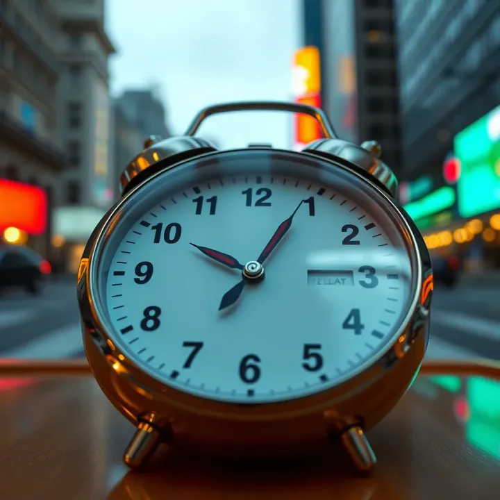 Clock displaying the time difference between New York and Nigeria for trading sessions