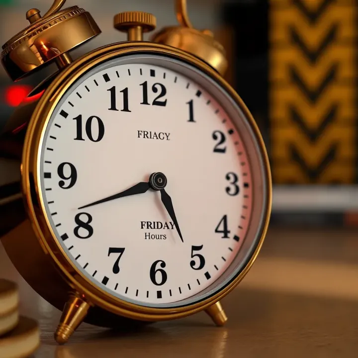 Nigerian Local Time and Forex Market Closing Hours on Fridays Clock showing Nigerian local time aligned with global forex market closing hours on a Friday
