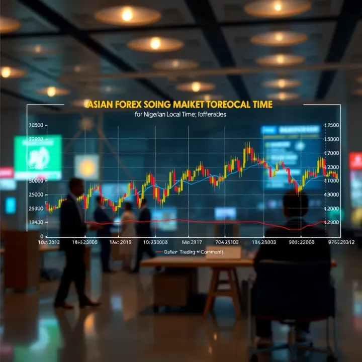 Chart comparing Asian forex market active hours with Nigerian local time for trading optimization