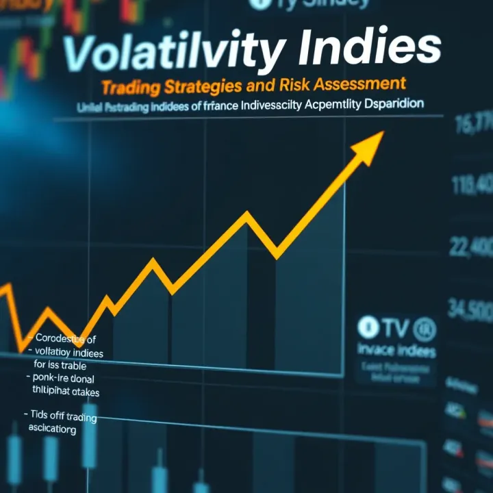 Volatility Indices Trading Strategies and Risk Assessment Overview Conceptual graphic illustrating different types of volatility indices with arrows depicting trading strategies and risk assessment