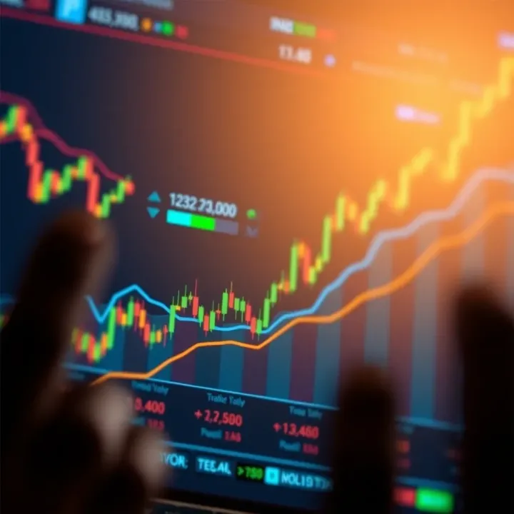 Forex Trading Growth and Strategic Insights in Nigeria Abstract financial chart depicting forex trading growth and strategic insights