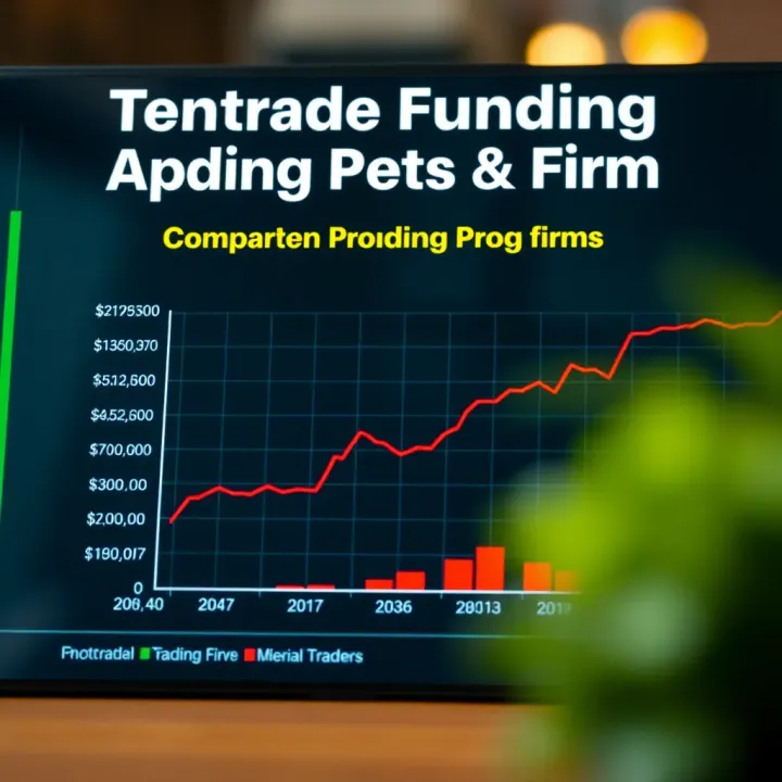 Graph illustrating comparison of Tentrade's funding programs versus other proprietary trading firms