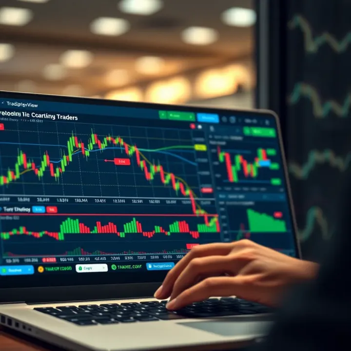 Executing Trades and Managing Risk with TradingView on Deriv.com User interface showing trade execution and risk management tools within Deriv.com using TradingView features