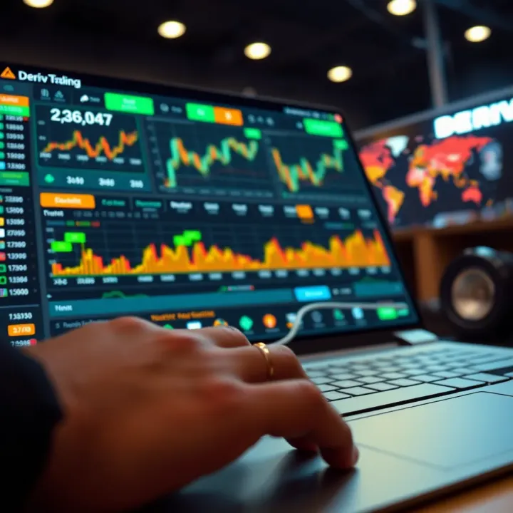 Dashboard displaying financial charts and trading tools on a digital platform