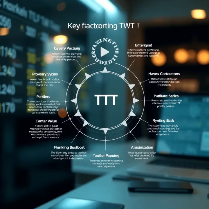 Diagram illustrating factors influencing Tokenized Web Token value and investment considerations