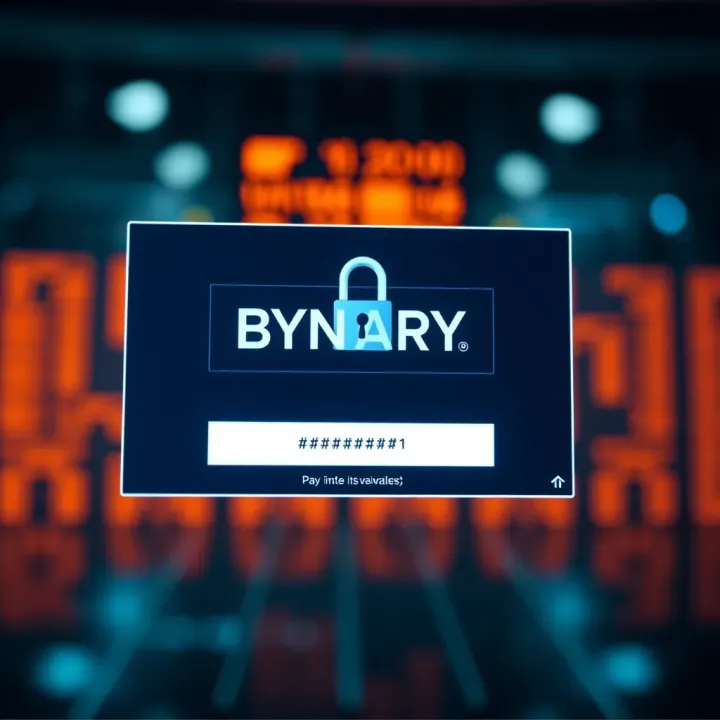 Secure login interface for online trading platform with password entry